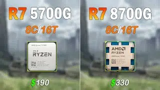 Ryzen 7 8700G 780M vs Ryzen 7 5700G VEGA 8 - Best Two iGPU's ever For Workstation and Gaming
