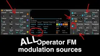 More FM beyond the standard 4 Operators, in Abletons operator. atonal glitch sound design, lets go!