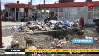 Беспорядок на Центральном рынке Симферополя ZAMAN 08.09.15