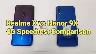 Realme x vs Honor 9x 4g speedtest comparison