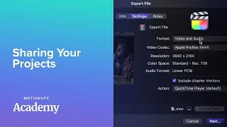 Exporting in FCP — Final Cut Pro Lesson 13 - MotionVFX Academy
