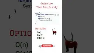 Day 87 | Time Complexity interview question | #java