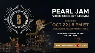 Pearl Jam Live 4/29/2016 First Song Preview