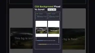 🌍 CSS Background Fixed vs Scroll 2025! 💻✨ | Ultimate Design Comparison with JS