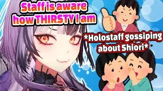 Hololive Staff is fully aware how THIRSTY Shiori is...