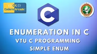 Simple Enum || Enumerations In C Language || VTU C Programming