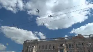 Стрижи над Москвой. Готовность перед парадом на 9 мая. Камера -1.