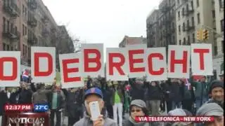 Percival Peña participa en Marcha Contra Impunidad en Nueva York