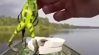 Двухпропеллерный силиконовый лягушонок.