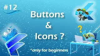 Button widget & Icon widget | Flutter button widget | Elevated button