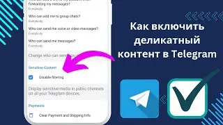 Как включить деликатный контент в Telegram 2024 (Android и iOS)