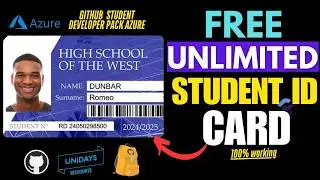 💥Create FREE Student ID Card | Get Instant Edu Email Address | GitHub Student Developer Pack Azure
