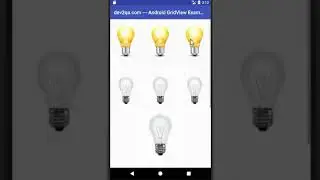 android grid view and image switcher example