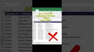 #Super Easy Method to Fix Messy Excel Sheets in Seconds #excel #shorts