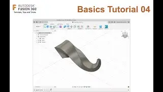 Autodesk Fusion 360 Basics - Sweep Tool (Tutorial 04)