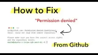 How to remove permission error while pushing project to git hub account