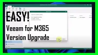 How To Upgrade Veeam For Microsoft 365