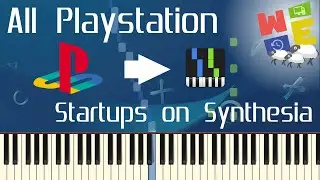 ALL PLAYSTATION STARTUPS ON SYNTHESIA! [PS1-PS5]
