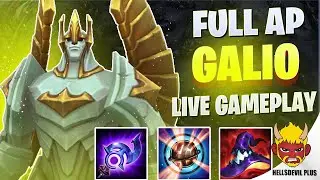 Playing FULL AP Galio Mid - Wild Rift HellsDevil Plus Gameplay