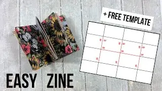 📖How to make a zine from a single sheet of paper + FREE TEMPLATE