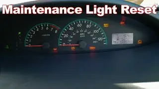 Toyota Yaris Maintenance light Reset 2007-2013