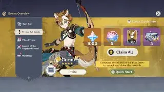 CONFIRMED!!! FREE Character Gorou, FREEMOGEMS Rewards, 76 FREE Pulls or Wishes - Genshin Impact 4.6