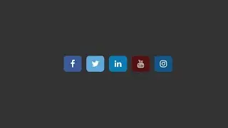 social media icons hover effect using  html and  css | social media   icon with html & css