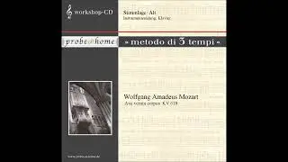 Ave verum corpus KV 618 - Mozart, W.A. - minus Alto - ohne Alt - Karaoke professional - T3