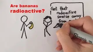 Alpha, beta, and gamma radiation: Are bananas radioactive? | GCSE Physics