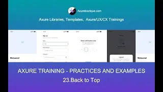 Axure Tutorial-Practices and Examples: 23.Back to Top