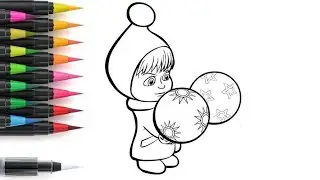 Машаның суретін салу. Нарисовать машу. Mashaning rasmini chizish. Draw masha.Maşa çiz
