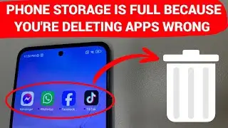 You're deleting apps WRONG , that's why your phone memory is FULL
