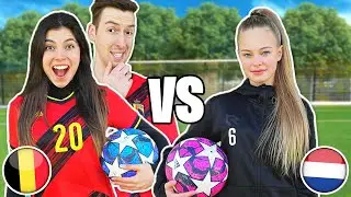 GEKKE VOETBAL CHALLENGE vs SUMMER DE SNOO - BELGIE vs NEDERLAND 