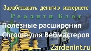 Полезные расширения Google Chrome для Вебмастеров