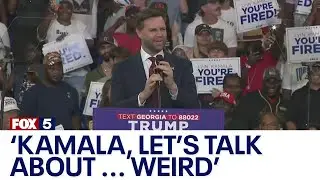 JD Vance addresses Kamala Harris, 'weird' Democrats at Atlanta Trump rally | FOX 5 News
