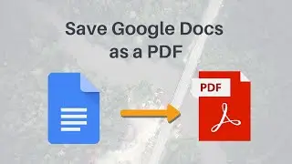How to Save Google Docs as a PDF