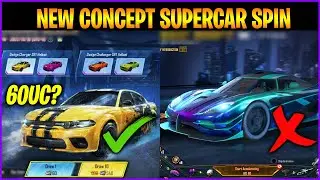 OMG 😱 New Concept Super Car Spin Is Here || Chance To Get Super Car Skin In 60UC Only | New Concept.