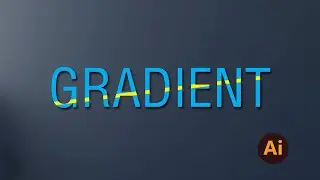 Editable Gradient Text Adobe illustrator tutorial.