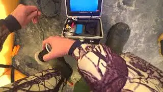 Fishing on Angara river - passive Lure and catch fish in January