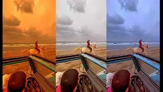 horse riding on beach Side it's so cool and beautiful