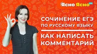 Как написать комментарий в сочинении ЕГЭ по русскому языку | Ясно Ясно ЕГЭ