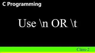 How to print new line in c programming,How to print tab in c programming