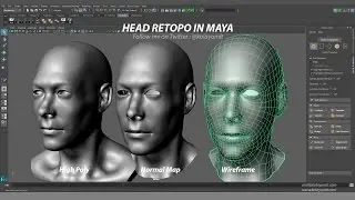 Head Retopology in Maya
