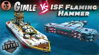 Gimle VS. Flaming Hammer - From the Depths Battleship Battle