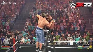 WWE 2K22 - Randy Orton vs. John Cena - Ladder Match at SummerSlam 2009 | PS5™ [4K60]
