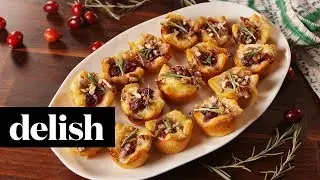 How to Make Cranberry Brie Bites | Recipe | Delish