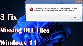 3 Fix Missing DLL Files in Windows 11