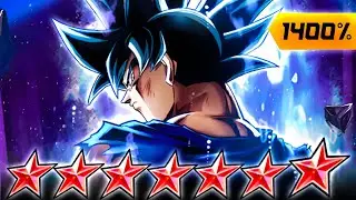 (Dragon Ball Legends) ZENKAI 7, 1400%, 14 STAR LF PUR UI GOKU SOLOS TEAMS BY HIMSELF!
