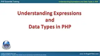 31005 - Expressions and Data Types in PHP