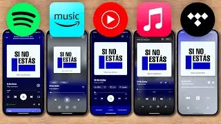 Spotify vs Amazon Music vs YouTube Music vs Apple Music vs Tidal en 2024